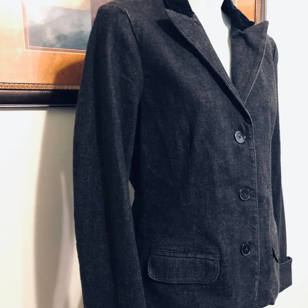 Chaps Blue Riding  Jacket - Picture 2 of 6